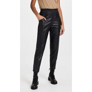 Rails Jayden Vegan Leather Elastic Waist High Rise Pants Womens Size Medium M